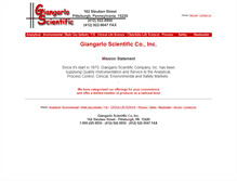 Tablet Screenshot of giangarloscientific.com